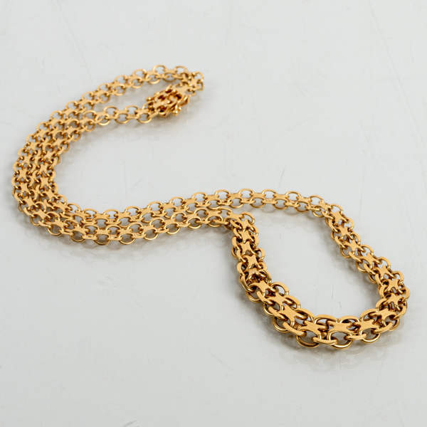COLLIER, 18k guld, vikt ca 24,5 g