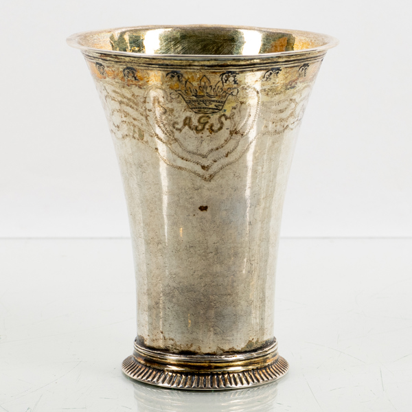 BÄGARE, silver, Anders Isleben, Norrköping 1791, vikt ca 100 g