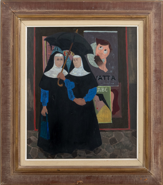 PELLE ÅBERG (1909-1964), olja på pannå, signerad