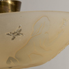 TAKPLAFOND, glas och mässing, 1930-/40-tal