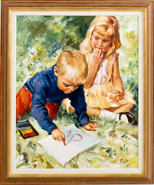 CHARLES ROKA (Ungern/Norge, 1912-1999), olja på duk, signerad