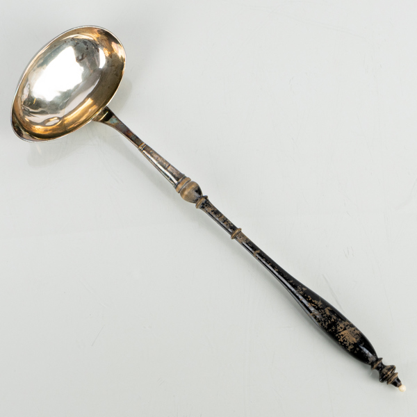 SOPPSLEV, silver, 1800-tal, tot vikt ca 140 g