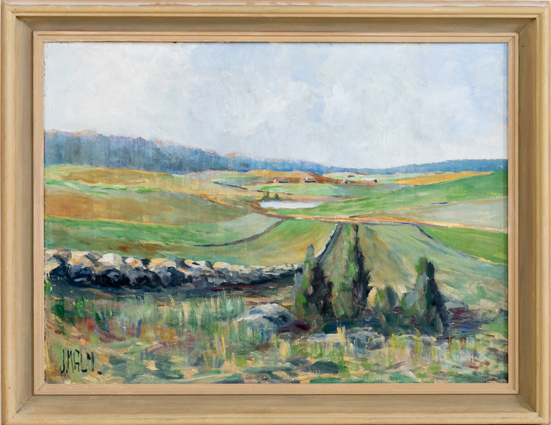 JOHN MALM (1900-1968), olja på pannå, signerad