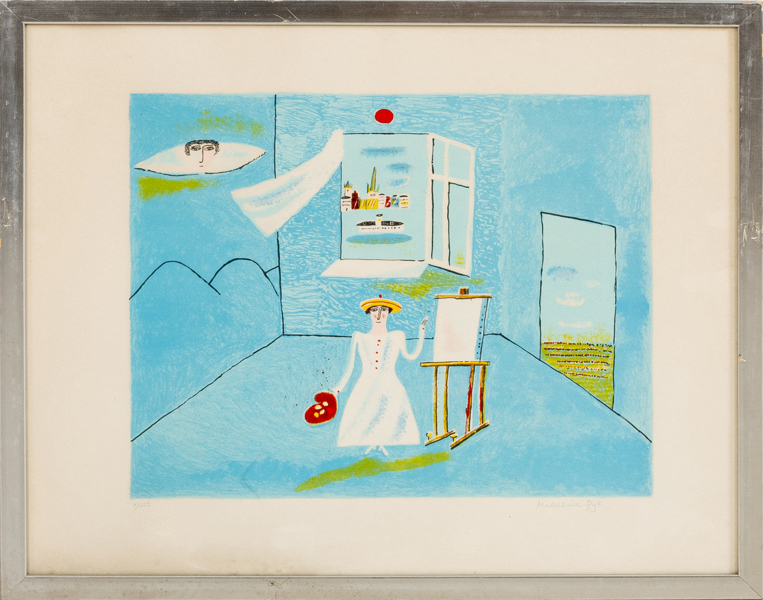 MADELEINE PYK (född 1934), färglitografi, signerad och numrerad 4/250