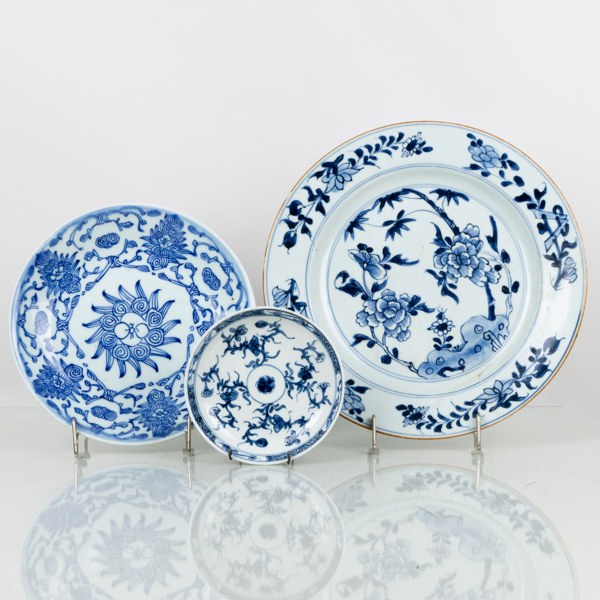FAT, 3 st, porslin, Kina, 1800-tal