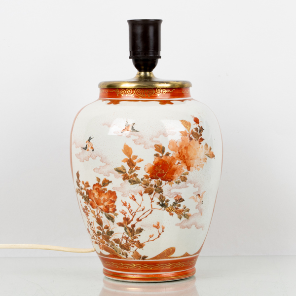 BORDSLAMPA, porslin, Japan, 1800-tal