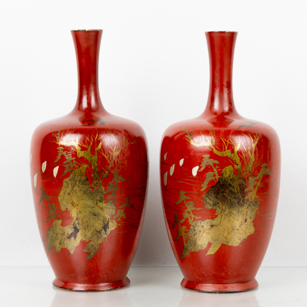VASER, 1 par, keramik, Japan, 1800-tal