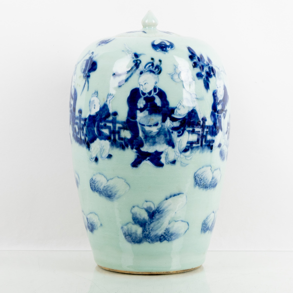 LOCKURNA, porslin, Kina, 1800-tal