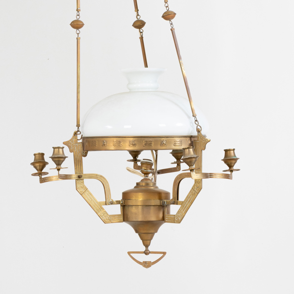 TAKFOTOGENLAMPA, mässing, jugend, 1900-talets början