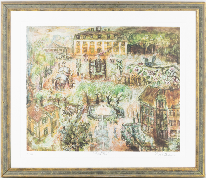 MATS OLA BURMAN (1925-2008), färglitografiskt tryck, signerad och numrerad 19/250