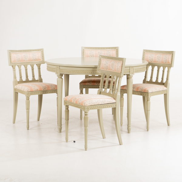 MATSALSMÖBEL, 5 del, gustaviansk stil, 1900-tal