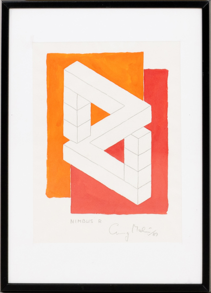CURRY MELIN (1923-2005), blandteknik, signerad och daterad -89