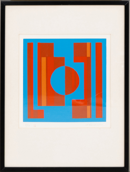 WILHELM LINDWALL (1924-2005), färglitografi, signerad och numrerad 8/10