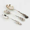 SKEDAR, 14 st, silver, "Rosen", bla GEWE 1965, tot vikt ca 125 g