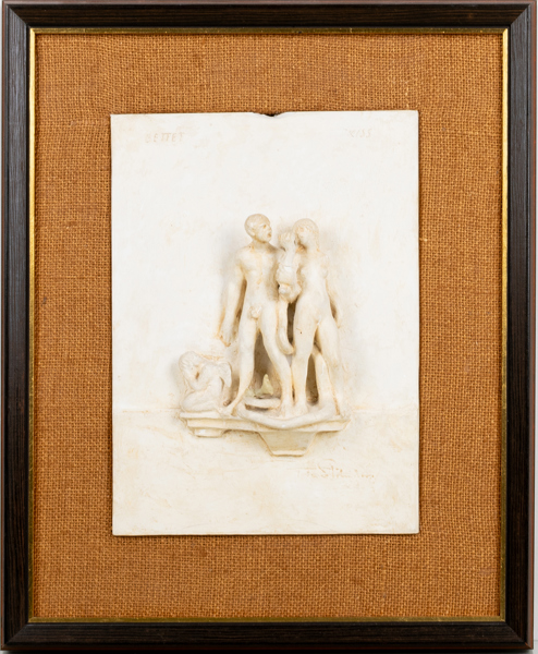 TORE STRIDNBERG (1882–1968), väggrelief, gips, signerad