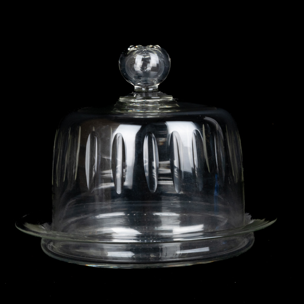 OSTKUPA MED FAT, glas, tidigt 1900-tal