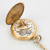 FICKUR, savonett, 14 k guld, J Karlström, Örebro, 1900-talets första hälft, tot vikt exkl kedja ca 73 g
