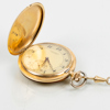 FICKUR, savonett, 14 k guld, J Karlström, Örebro, 1900-talets första hälft, tot vikt exkl kedja ca 73 g