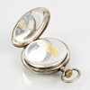 FICKUR, 2 st, silver, bla Omega, 1900-talets första hälft