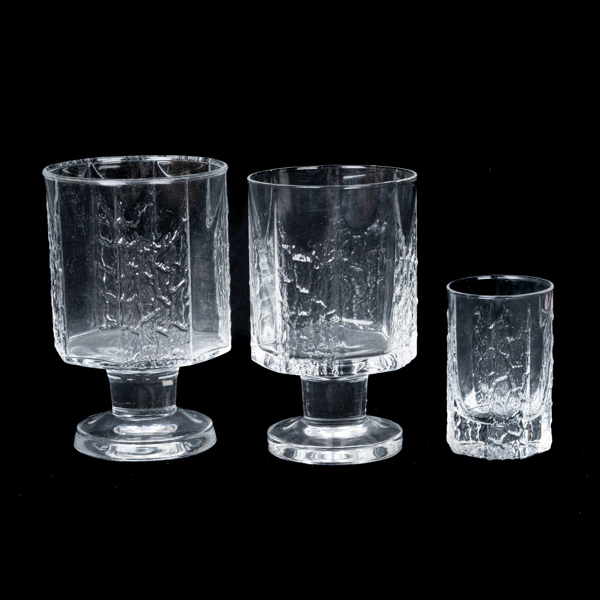 TIMO SARPANEVA, 23 del, servisdelar, glas, "Kalinka", Iittala, 1900-talets andra hälft