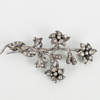 BROSCH OCH FINGBERBORG, silver, 1900-talets mitt