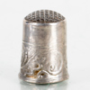 BROSCH OCH FINGBERBORG, silver, 1900-talets mitt