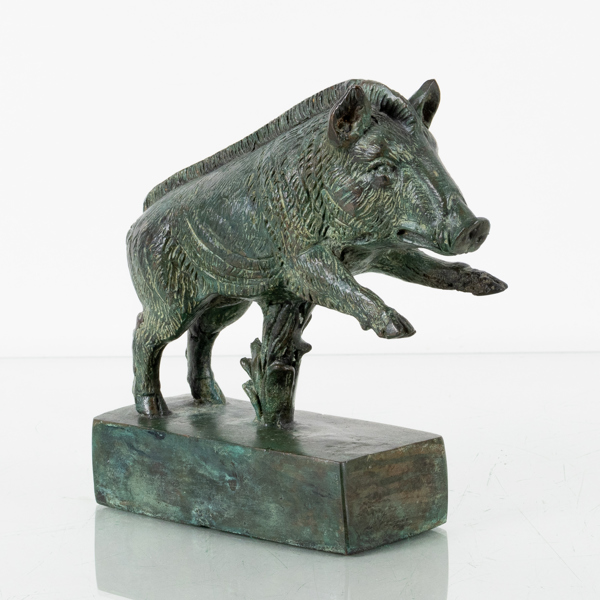 CARL MILLES, efter, skulptur, brons, "Vildsvin"