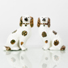 FIGURINER, 1 par, flintgods, sannolikt England, 1900-tal