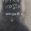 SKÅL MED LOCK, silver, CG Hallberg, Stockholm 1929, vikt ca 260 g