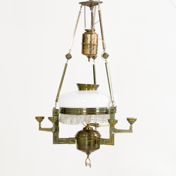 TAKFOTOGENLAMPA, mässing, jugend, 1900-talets början
