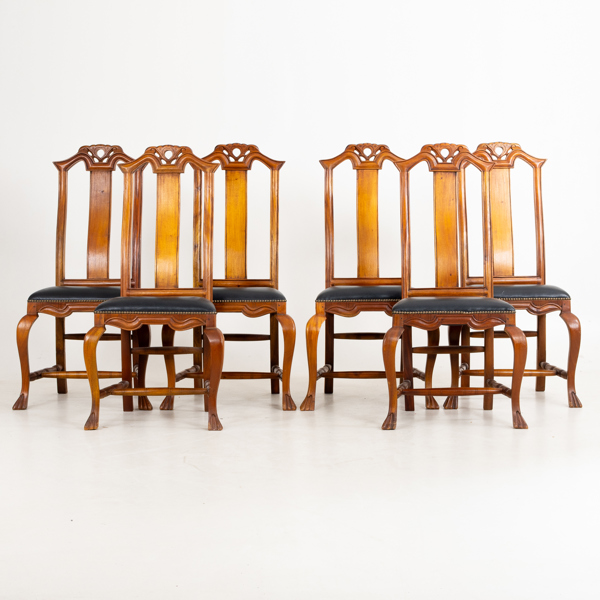 STOLAR, 6 st, barockstil, 1900-talets första hälft