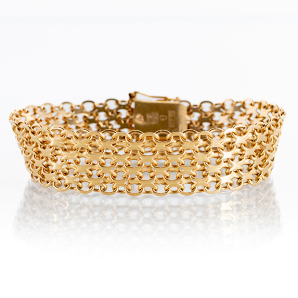 ARMBAND, 18k guld, vikt ca 30 g 