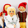 FOLKDRÄKTSDOCKOR, 7 st, Charlotte Weibull, "Costume doll", Sverige
