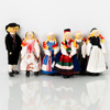FOLKDRÄKTSDOCKOR, 6 st, Charlotte Weibull, "Costume doll", Sverige