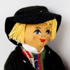 FOLKDRÄKTSDOCKOR, 6 st, Charlotte Weibull, "Costume doll", Sverige