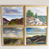 NILS CARLSTEDT (1898-1980), 4 st, olja på pannå, bla signerade