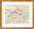 EDMUND BADE (1906-1987), akvarell, signerad och otydligt daterad
