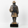 NILS CASTEGREN, skulptur, brons, "Borås-knalle", monogramsignerad