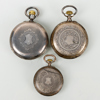 FICKUR, 3 st, silver, 1900-talets första hälft