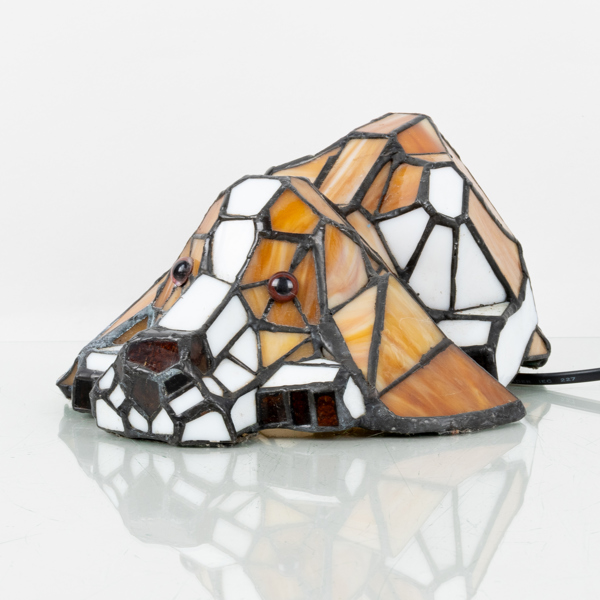 BORDSLAMPA, blyglas, 1900-/2000-tal