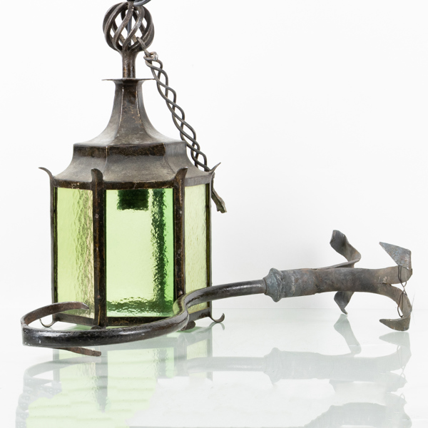 VÄGGLYKTA, metall och glas, 1900-tal