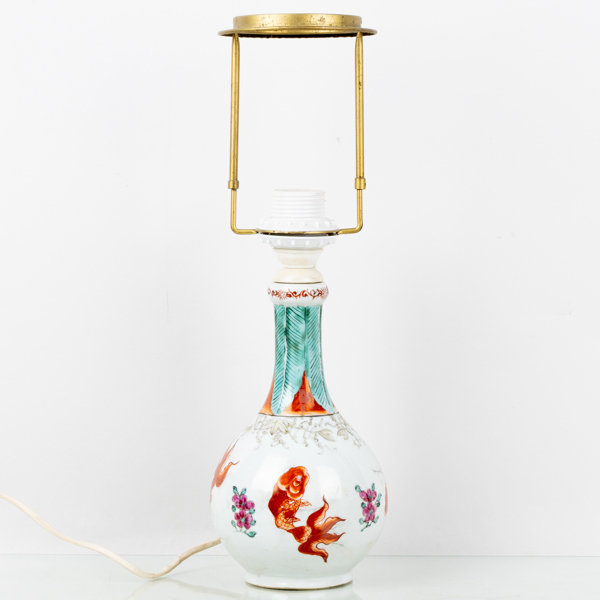 BORDSLAMPA, porslin, Kina, 1800-tal