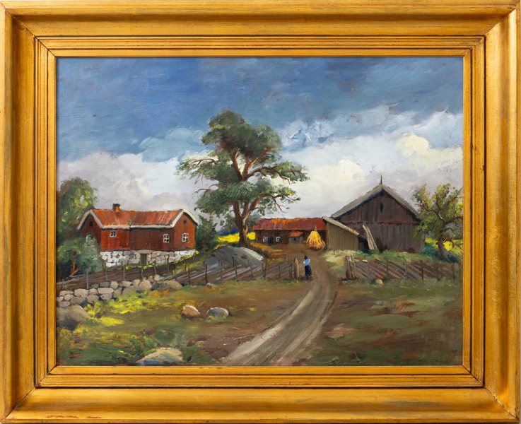 HILDING BOSSLER (1899-1994), olja på duk, signerad
