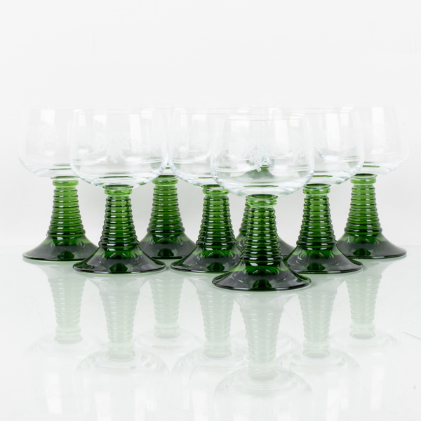 REMMARE, 8 st, glas, Zwiesel, 1900-talets slut