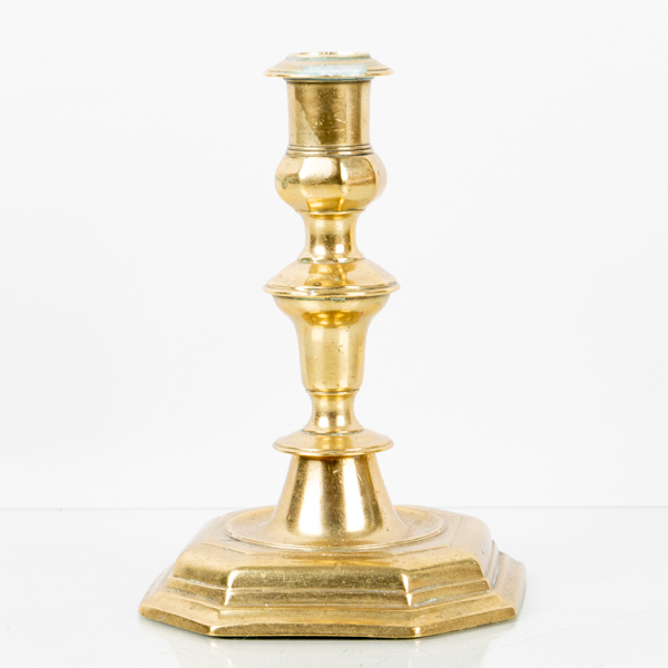LJUSSTAKE, mässing, barock, 1700-tal