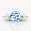 SKÅLAR OCH FAT, 5 st, porslin, Kina, mestadels Qianlong (1736-1795)