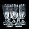 VINGLAS, 5 st, glas, sannolikt 1900-talets första hälft 