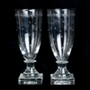 VINGLAS, 5 st, glas, sannolikt 1900-talets första hälft 