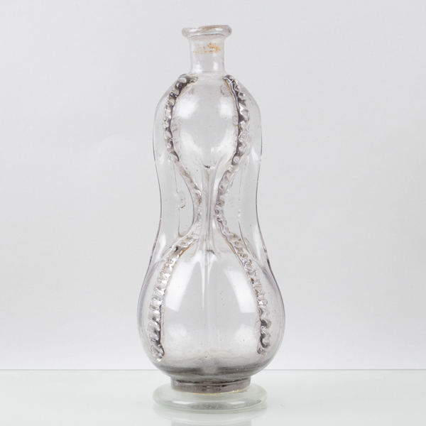 KLUCKFLASKA, glas, 1700-/1800-tal