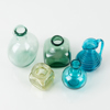 MINIATYRVASER, 5 st, glas, 1800-tal